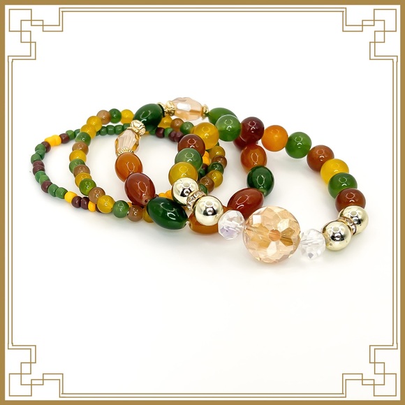 Jewelry - ❀ 2/$20 Multicolored Nature Bohemian Beaded Bundle Bracelet Set